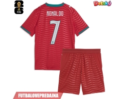 Lacne Dětský Futbalové dres Portugalsko Cristiano Ronaldo #7 MS 2026 Krátky Rukáv - Domáci (+ trenírky)